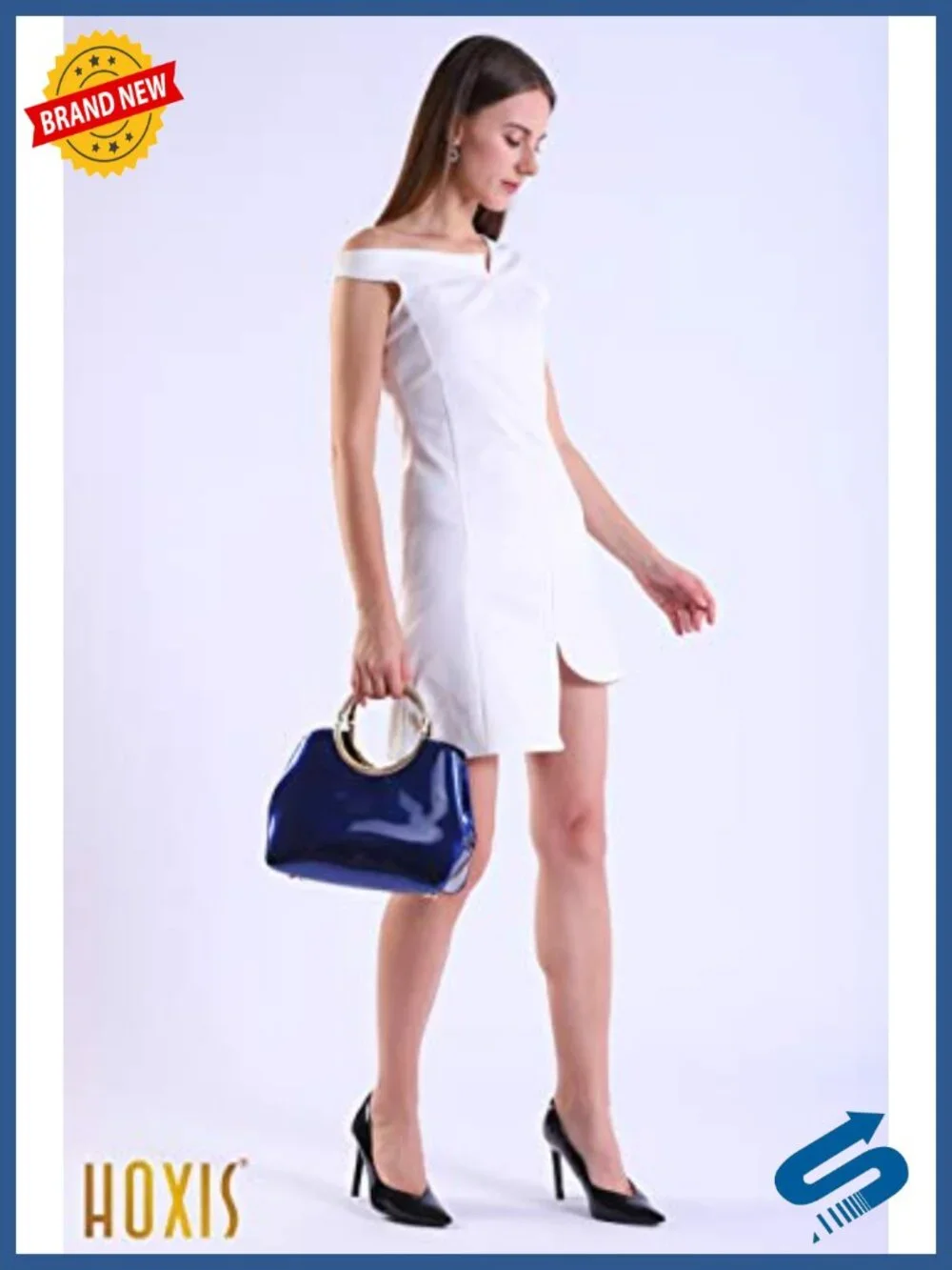 PU Patent Leather Satchel Handbag with Removable Strap
